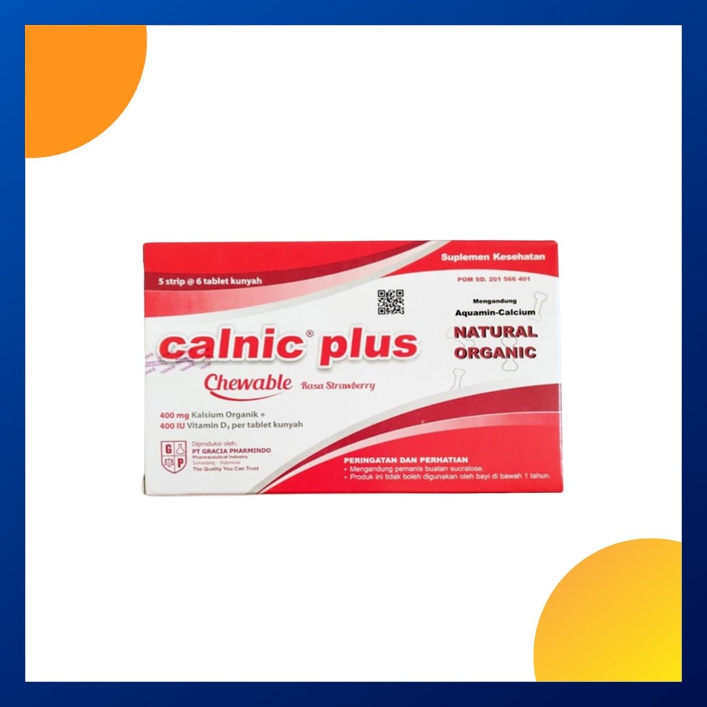 Calnic Plus Chewable Rasa Strawberry Box 30 Tablet