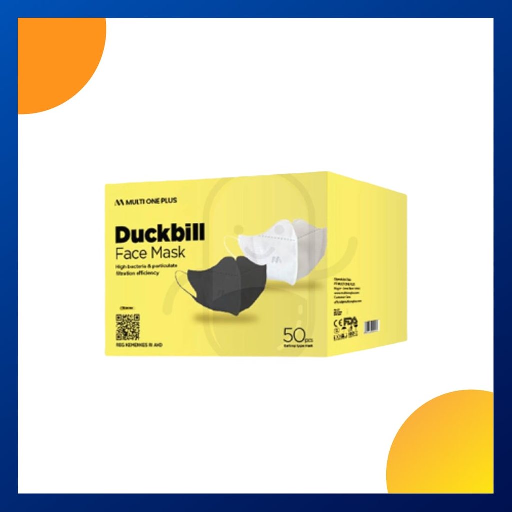 Multi One Plus Duckbill Facemask Masker Putih Box 50 Pcs
