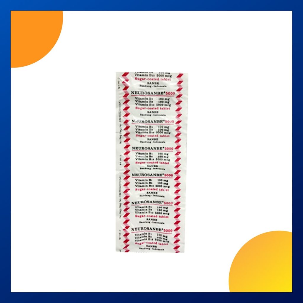 NEUROSANBE 5000 1 STRIP @ 10 TABLET SALUT GULA