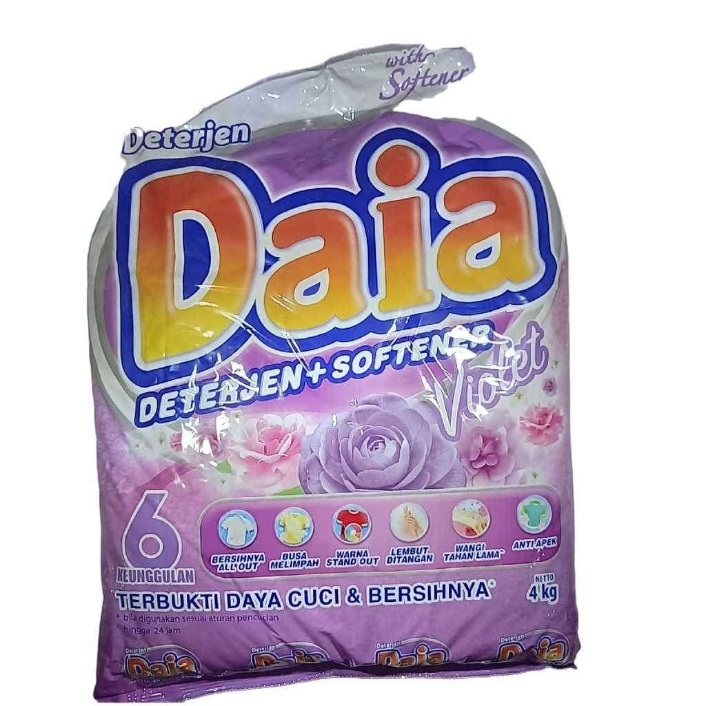 DAIA DETERGEN PWD VIOLET 4KG