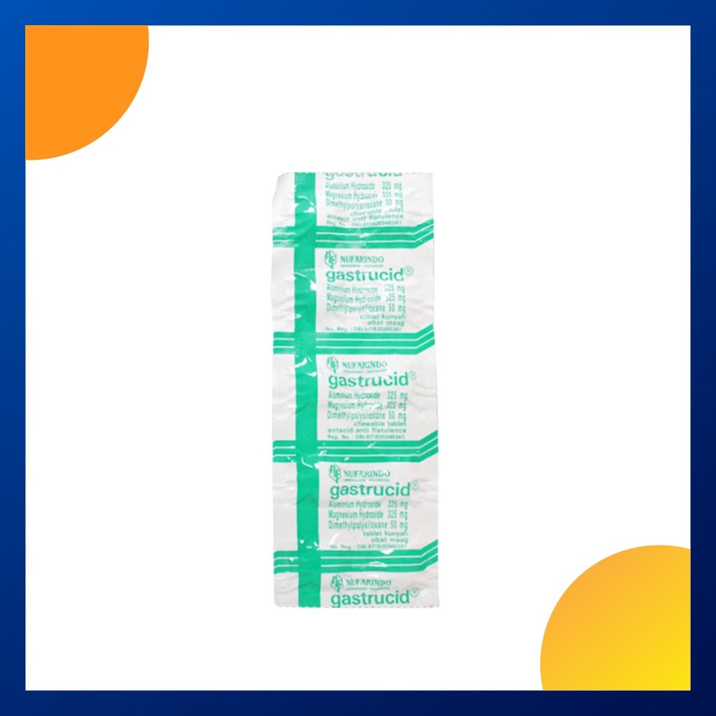 GASTRUCID 1 STRIP @ 10 TABLET KUNYAH