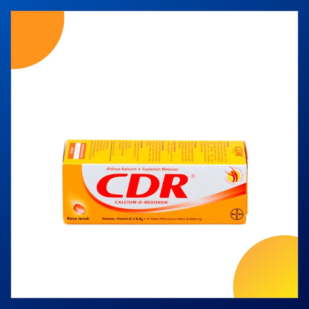 Cdr Effervescent Rasa Jeruk Tube 10 Tablet