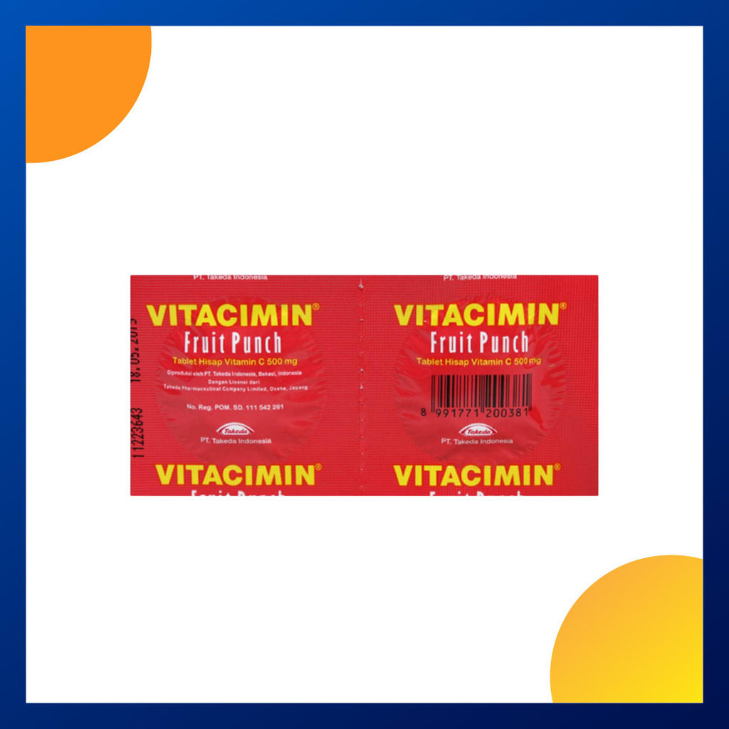Vitacimin Fruit Punch Strip 2 Tablet