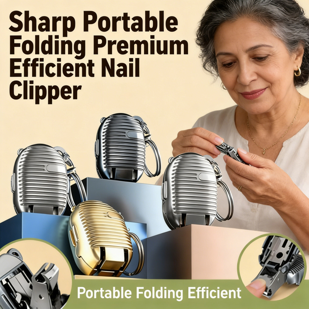 Folding Nail Clipper Portable Sharp Efficient Premium