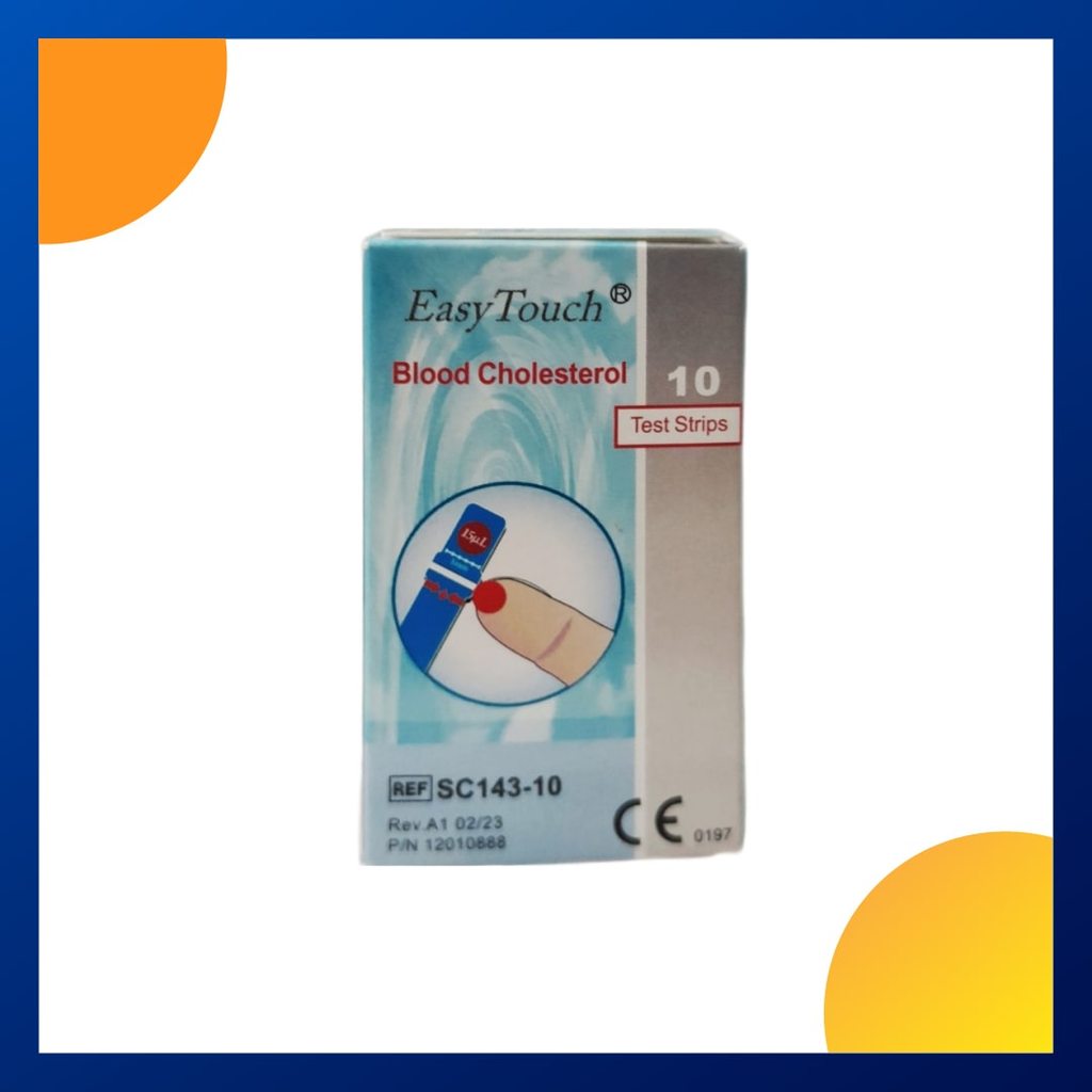 Easy Touch Cholesterol Test Strip Box 10 Pcs