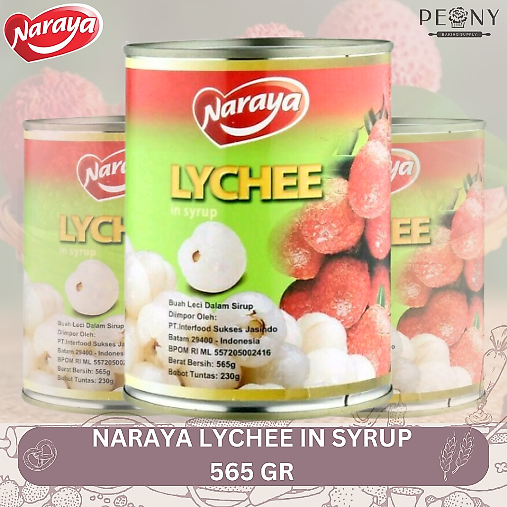 NARAYA LYCHEE IN SYRUP 565 GRAM