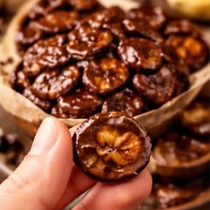 Kripik pisang coklat