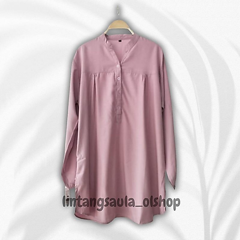 Blouse Polos Viscose Jumbo Peach