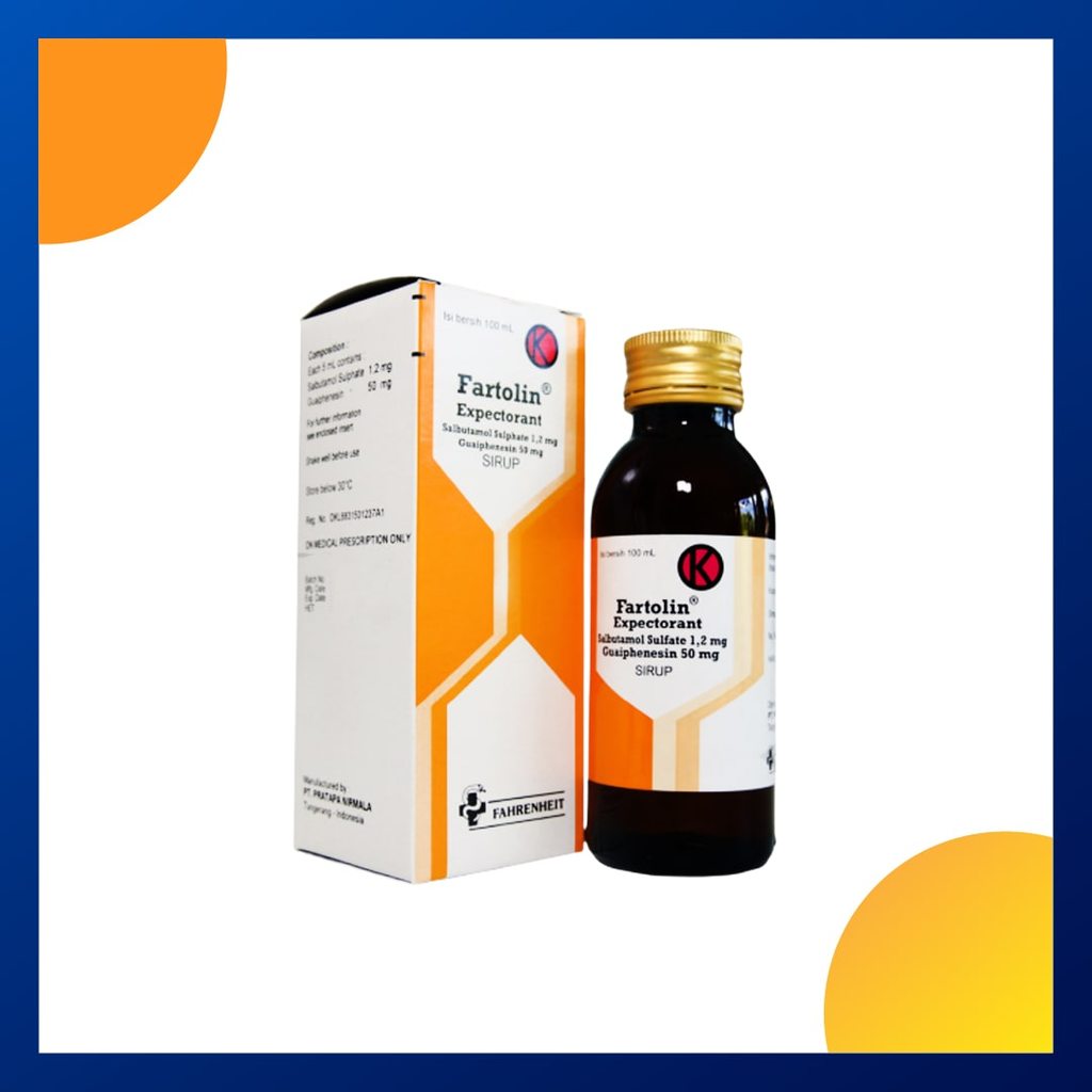 FARTOLIN EXPECTORANT SIRUP 1 BOTOL @ 100 ML