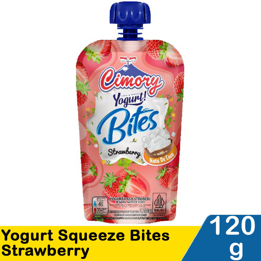 CIMORY YOGHURT SQUEEZE BITES STRAWBERRY 120g