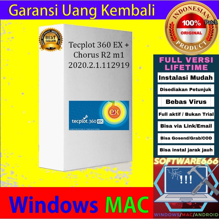 Software Dinamika Fluid: Tecplot 360 EX + Chorus R2 m1 2020 [WIN]
