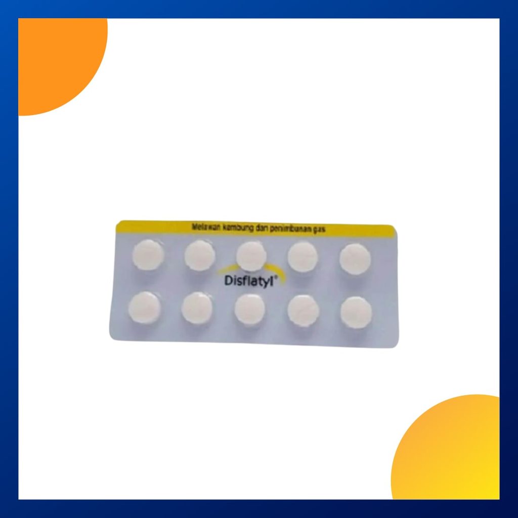 DISFLATYL 1 BLISTER @ 10 TABLET KUNYAH