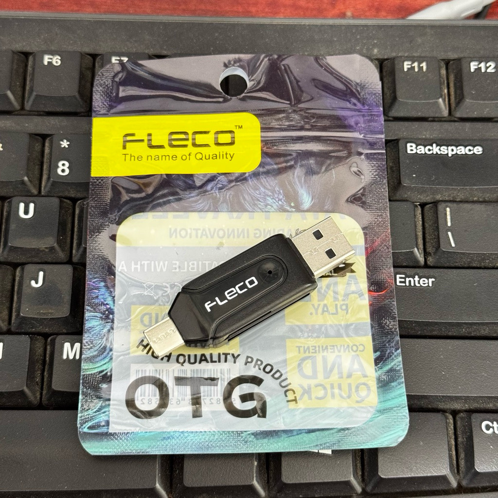CARD READER FLECO 2 in 1 USB A & TYPE C OTG