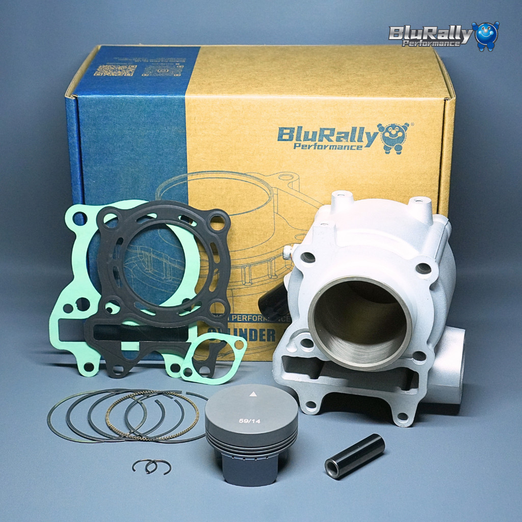 BLURALLY Ceramic Block Set + Forging Piston 59 Pin 14 PCX150
