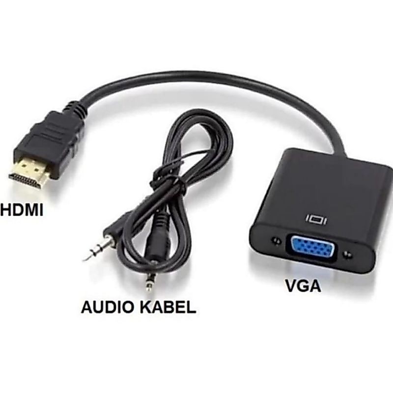 Converter Hdmi to Vga Kabel + Audio