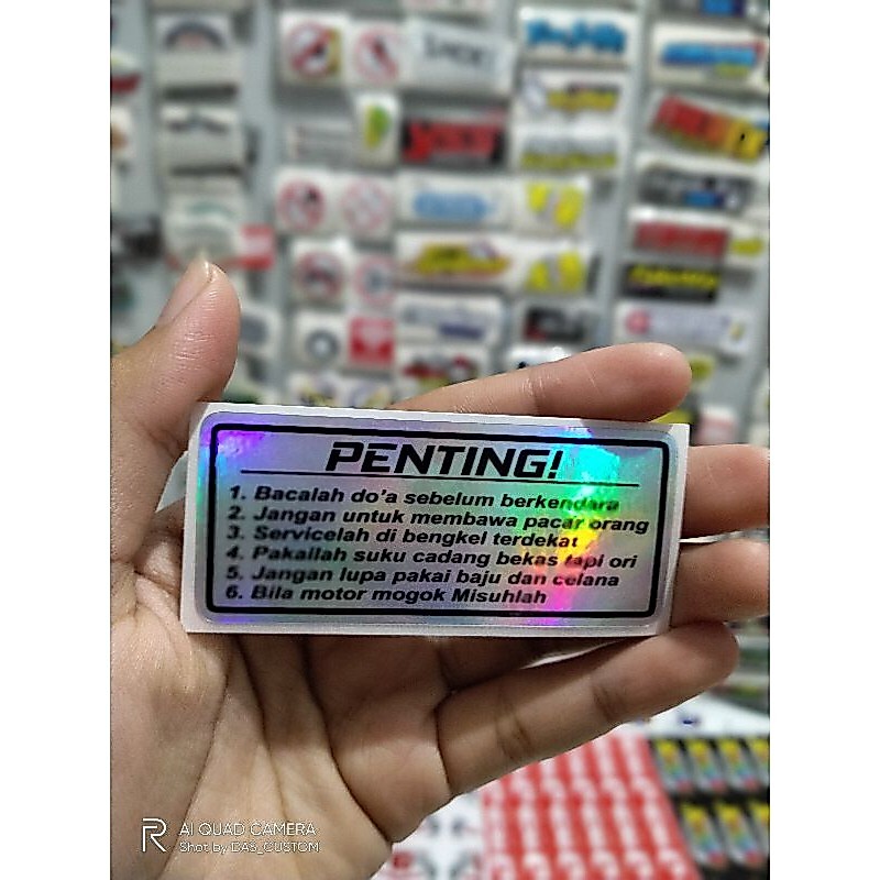 sticker printing PENTING HOLOGRAM