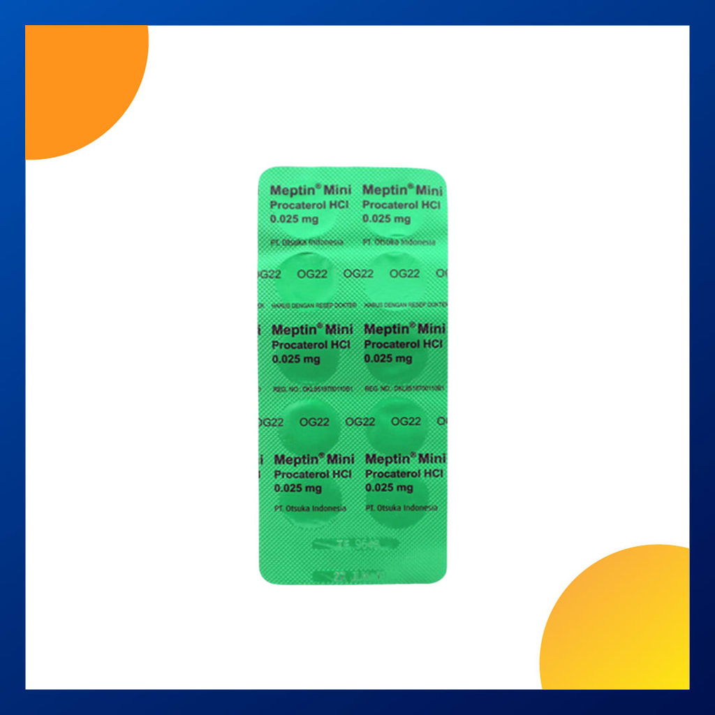 MEPTIN MINI 25 MCG 1 BLISTER @ 10 TABLET