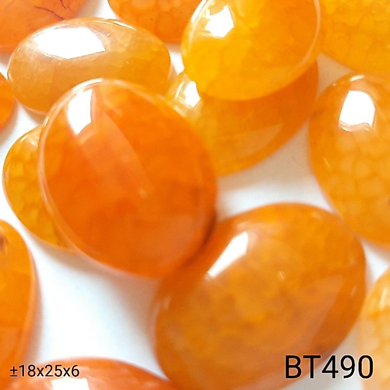carnelian agate oval flat back