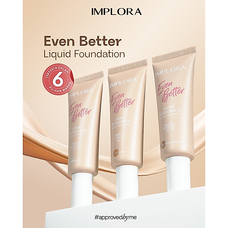 ❤️CLAIRY❤️ Implora Even Better Liquid Foundation 25gr