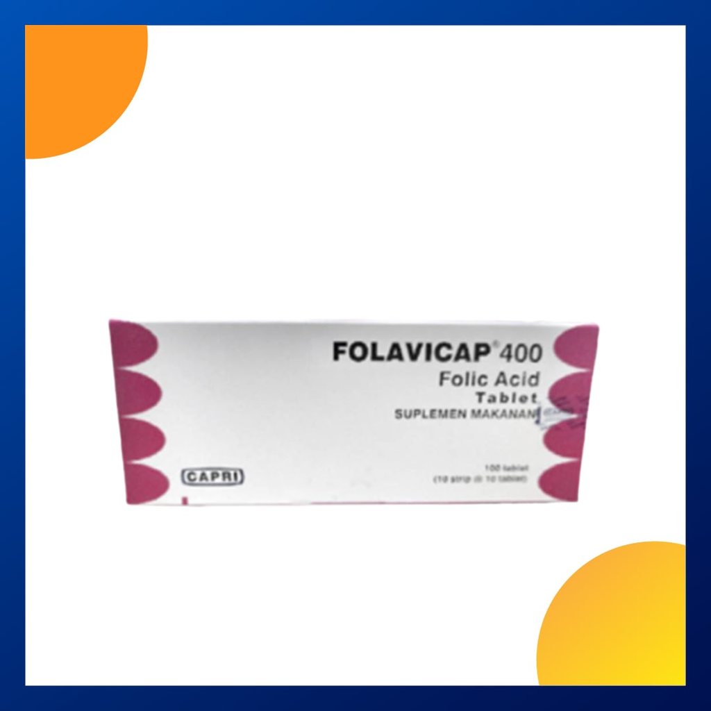 Folavicap 400 Mcg Box 100 Tablet