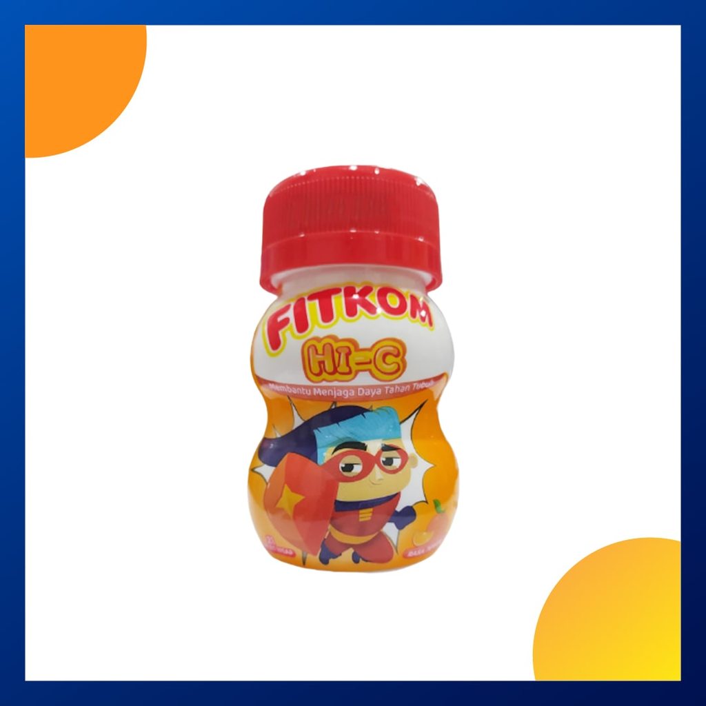 Fitkom Hi-C Rasa Jeruk 21 Tablet Botol
