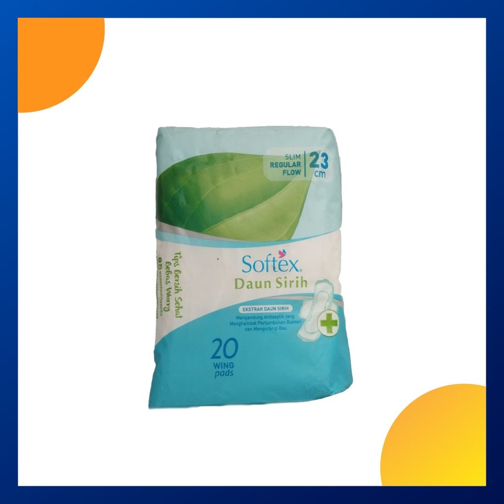 Softex Daun Sirih Slim Regular Flow Wings 23 Cm Box 20 Pcs