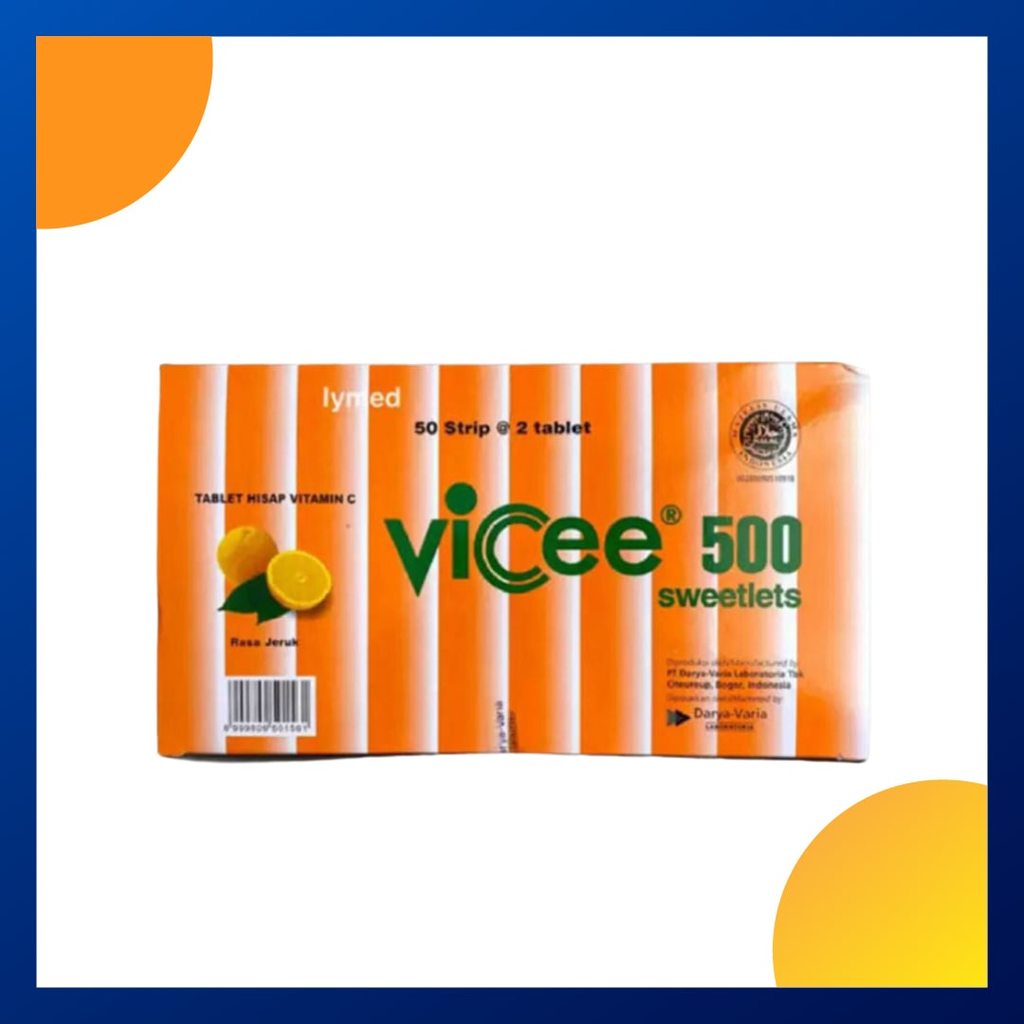 Vicee 500 Rasa Jeruk Box 100 Tablet