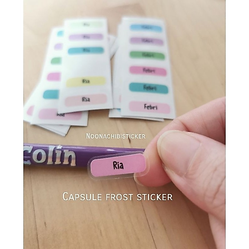 capsule size frost sticker