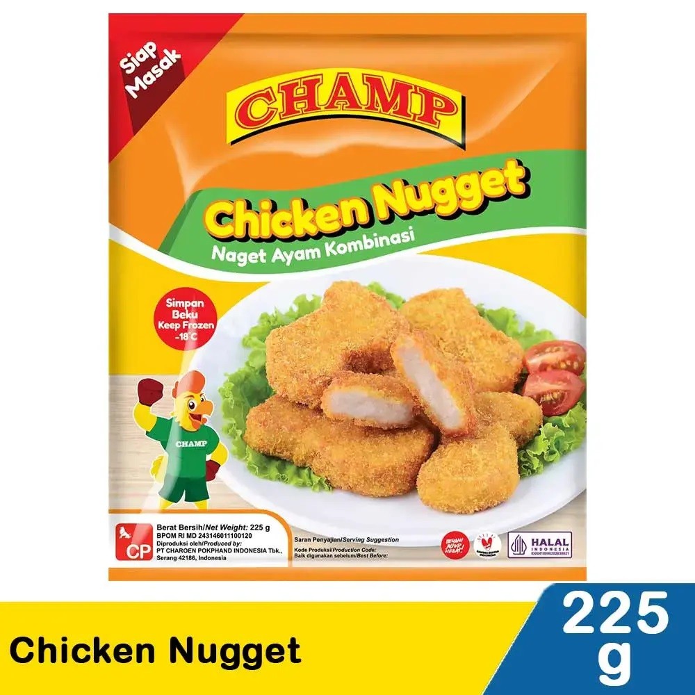 CHAMP CHICKEN NUGGET 225g