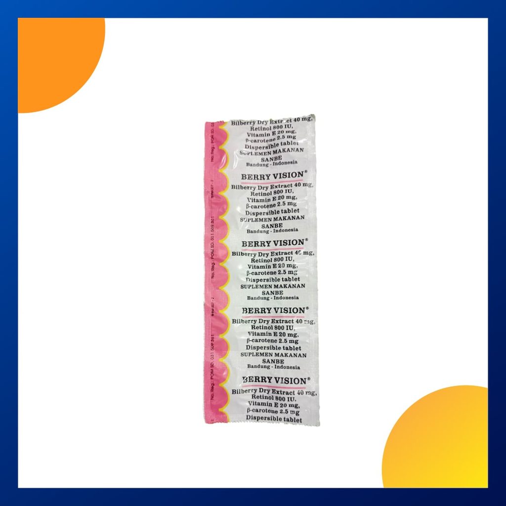 Berry Vision Dispersible Strip 10 Tablet