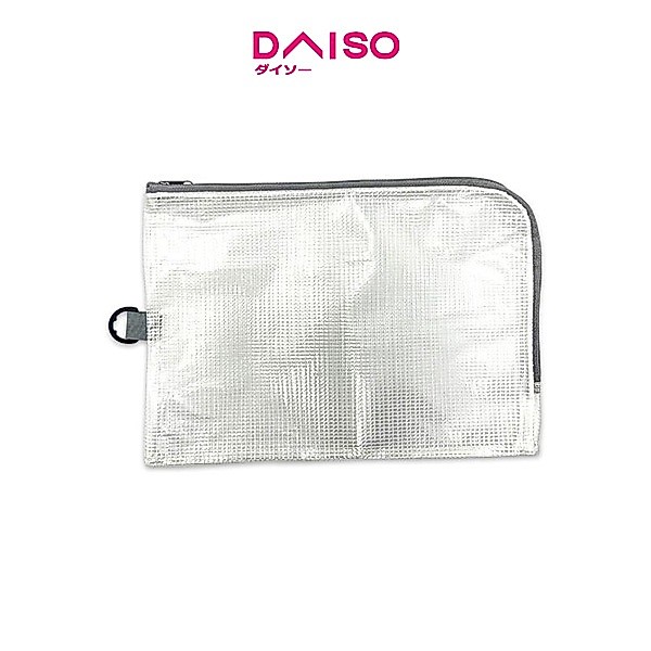 Daiso Vinyl Mesh Case B5 L Shape Fastener