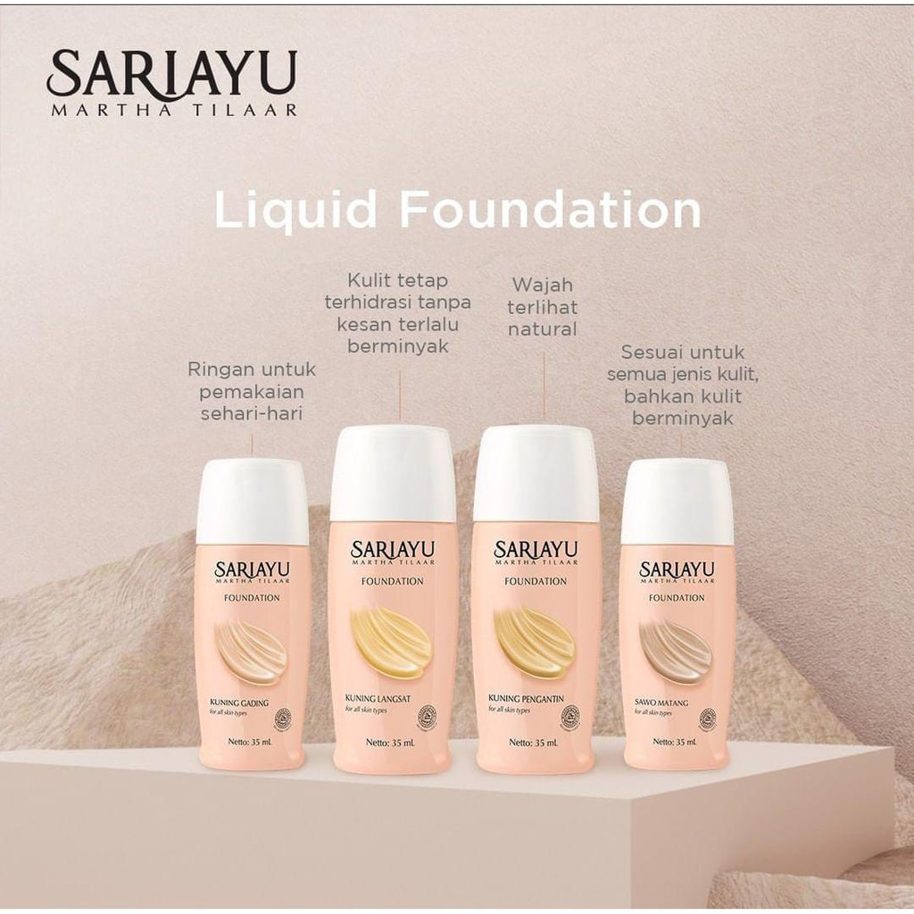 SARIAYU LIQUID FOUNDATION 35ML