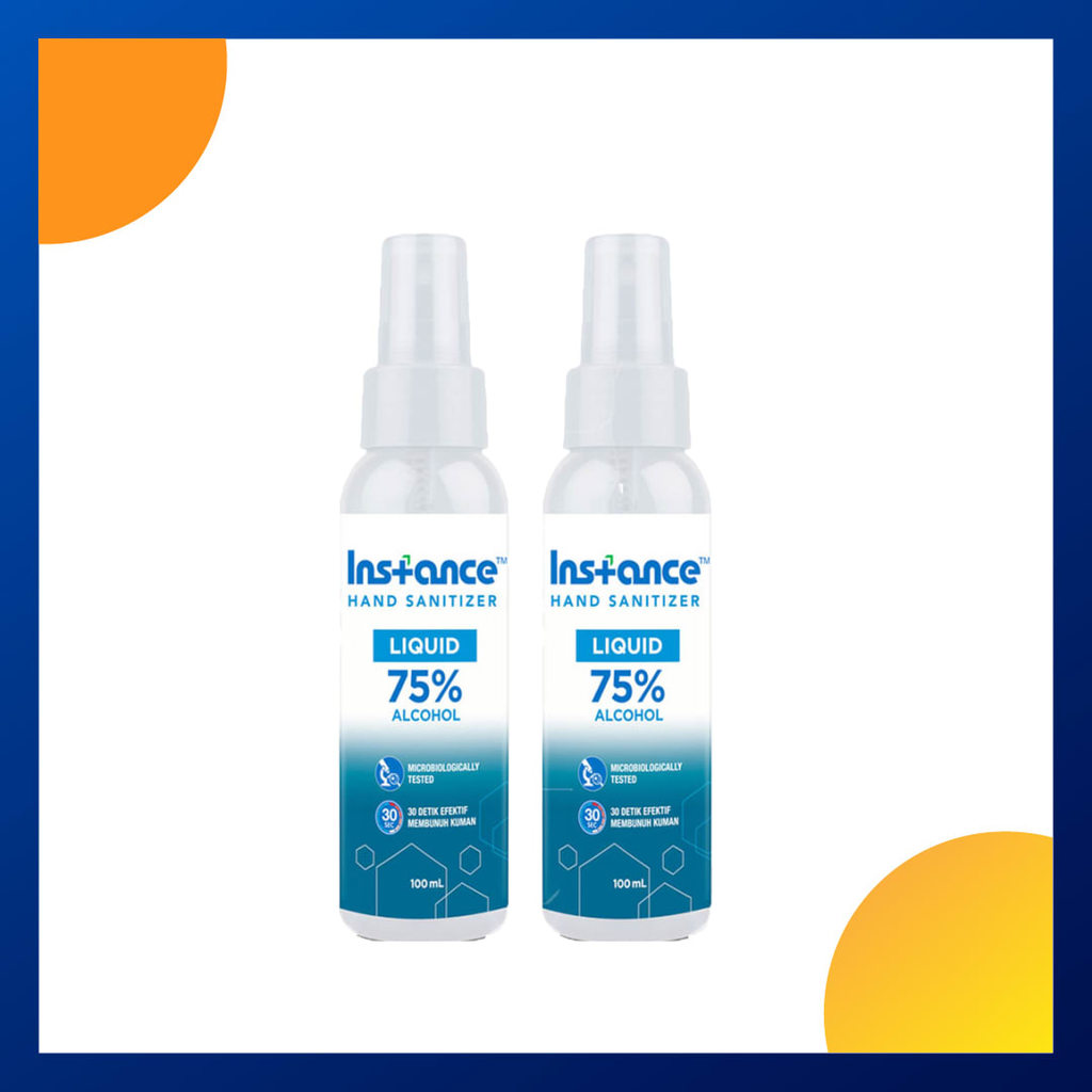 Instance Hand Sanitizer Spray 100 Ml Botol - Twinpack