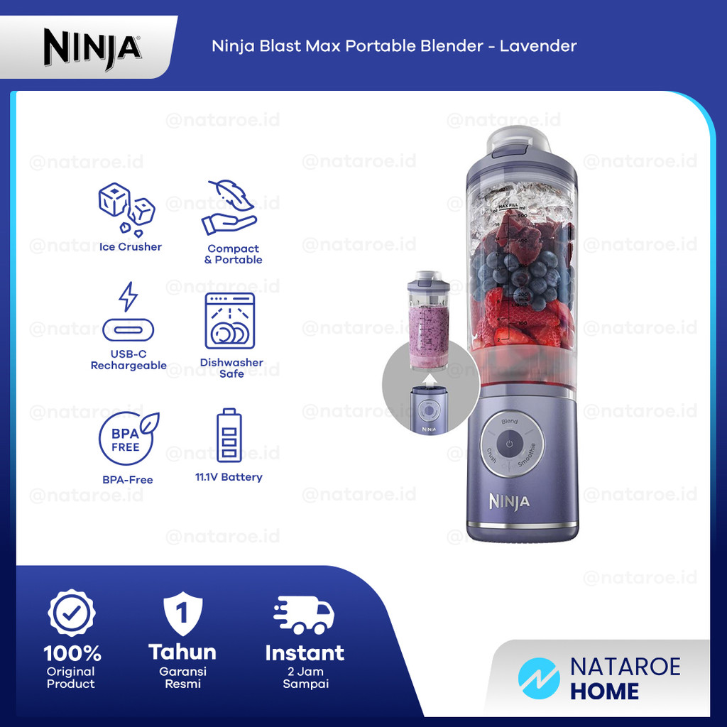 Ninja Blast Max Portable Blender Lavender