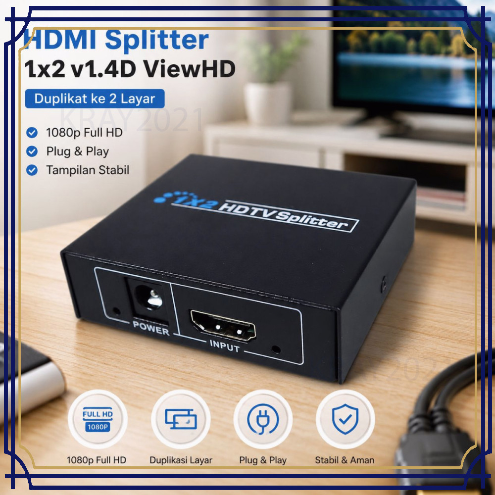 HDMI Splitter 1x2 v1.4D ViewHD -CB144