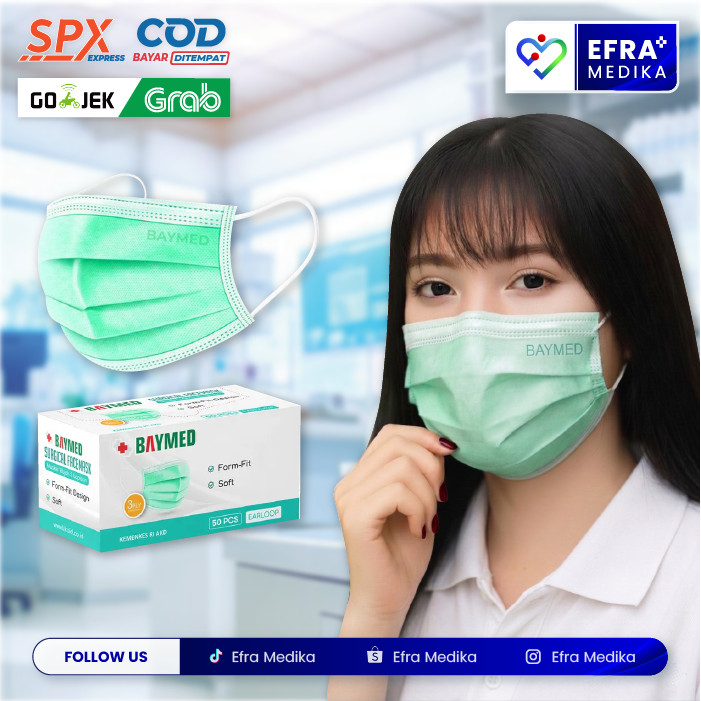Masker Earloop Baymed Isi 50 Pcs