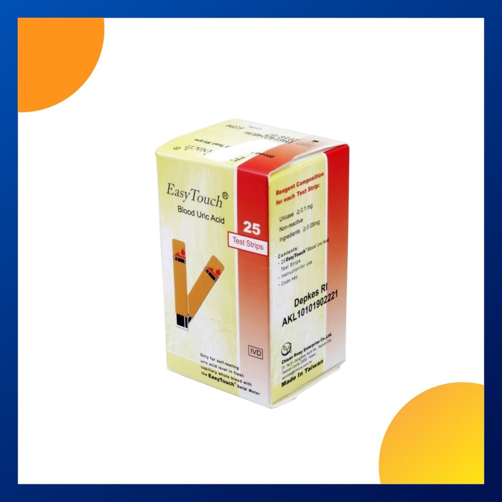 Easy Touch Uric Acid Test Strip Box 25 Pcs