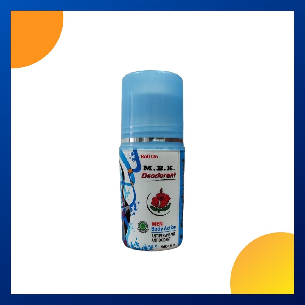 Mbk Deodorant Roll On Men Biru 40 Ml