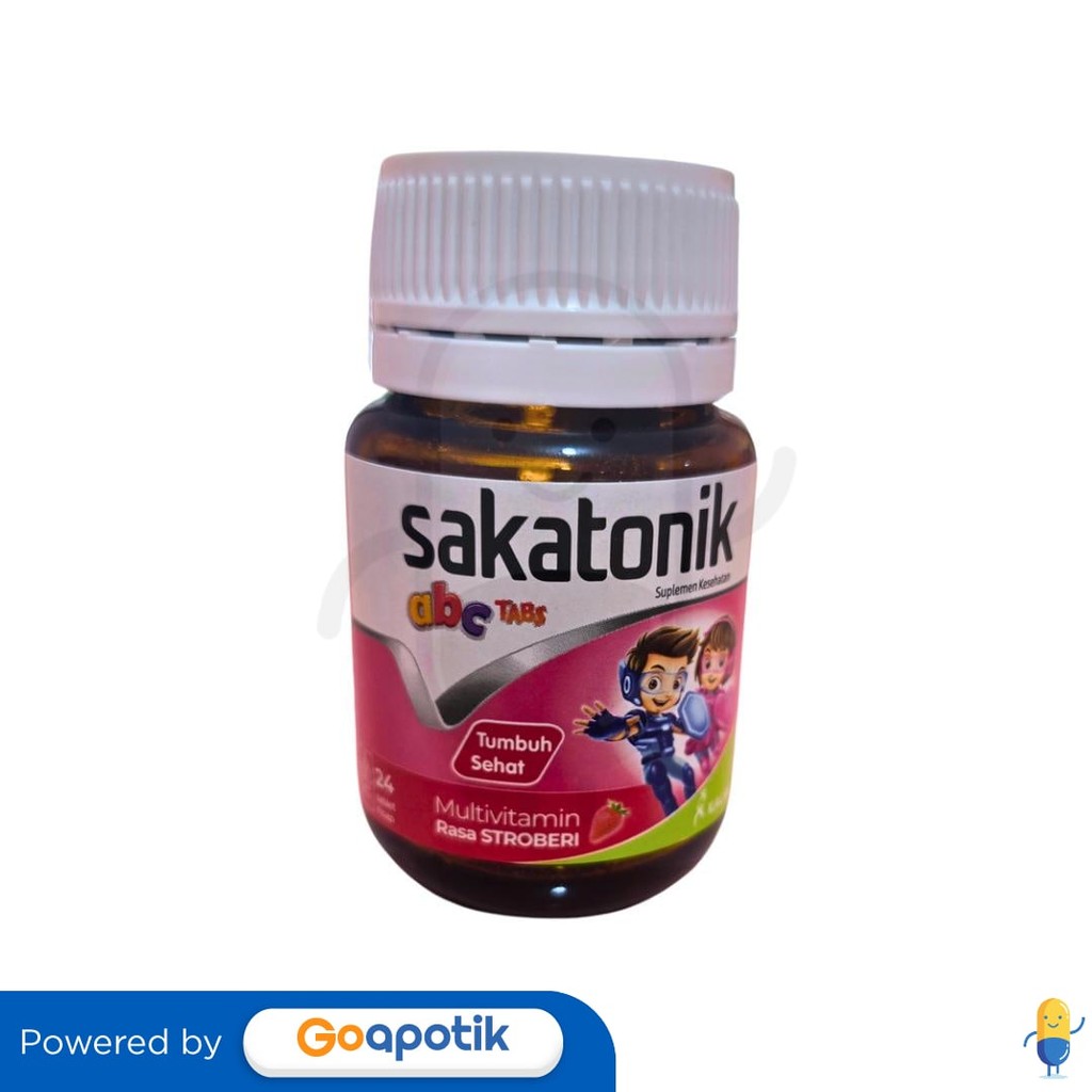 Sakatonik Abc Rasa Strawberry Botol 24 Tablet