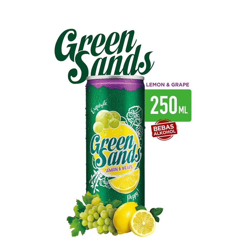 GREEN SANDS SOFT DRINK LEMON & GRAPE 250mL