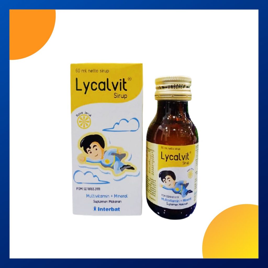 Lycalvit Syrup Isi 60 Ml Botol