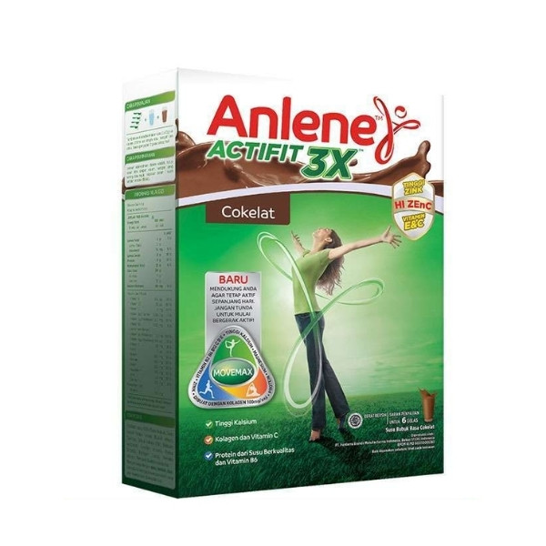ANLENE ACTIFIT 3X COKELAT 230 GR
