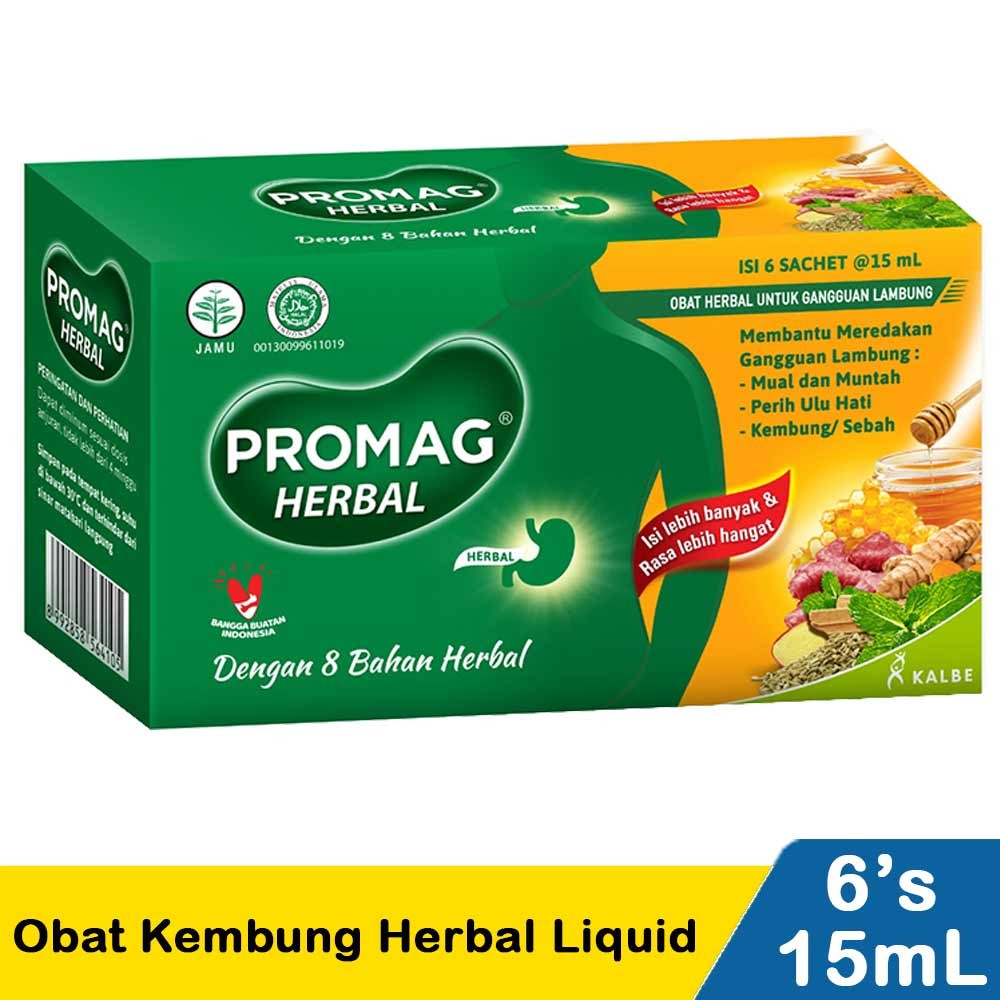 PROMAG HERBAL OBAT KEMBUNG LIQUID  6x10/15mL