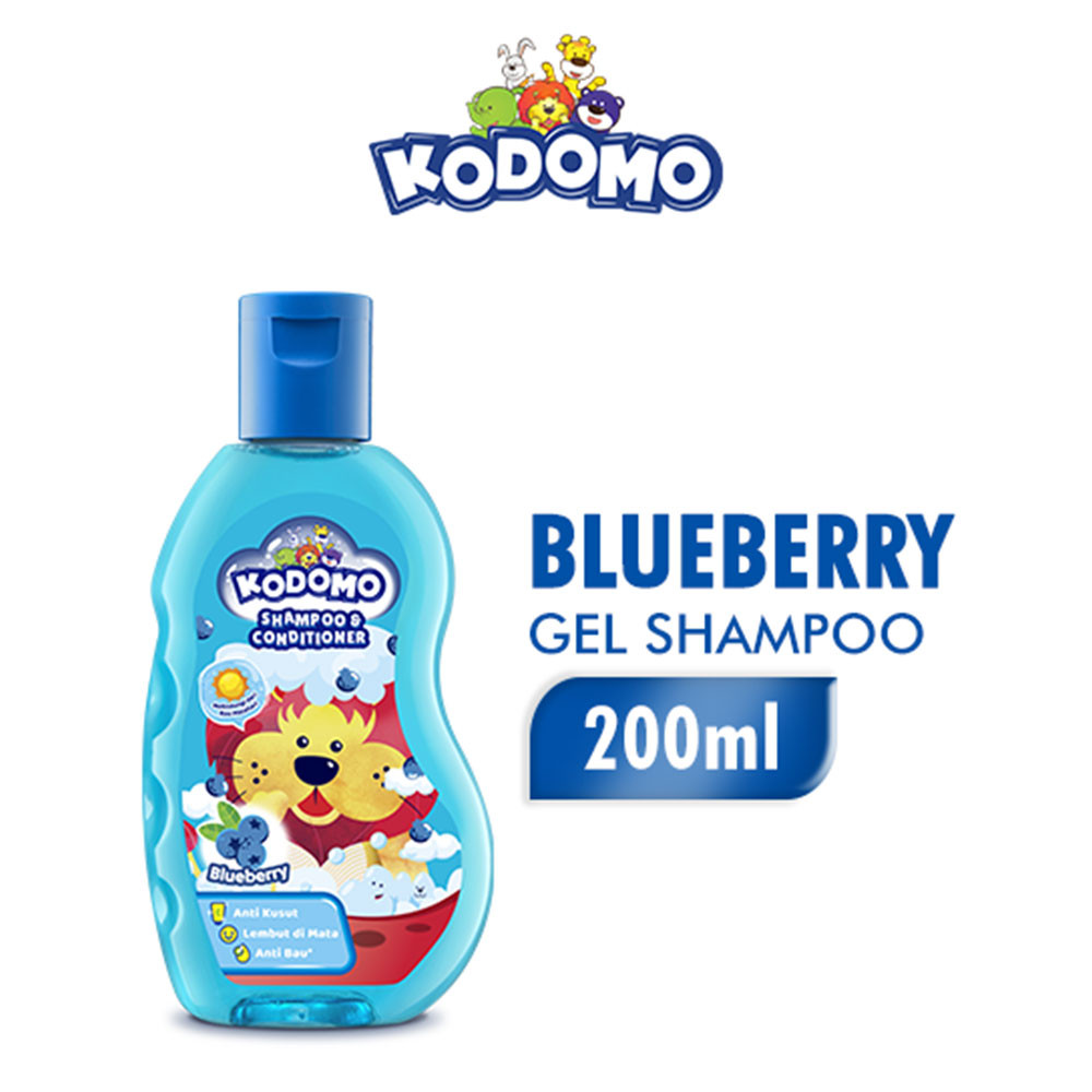 KODOMO SHAMPOO & CONDITIONER BLUEBERRY 200mL