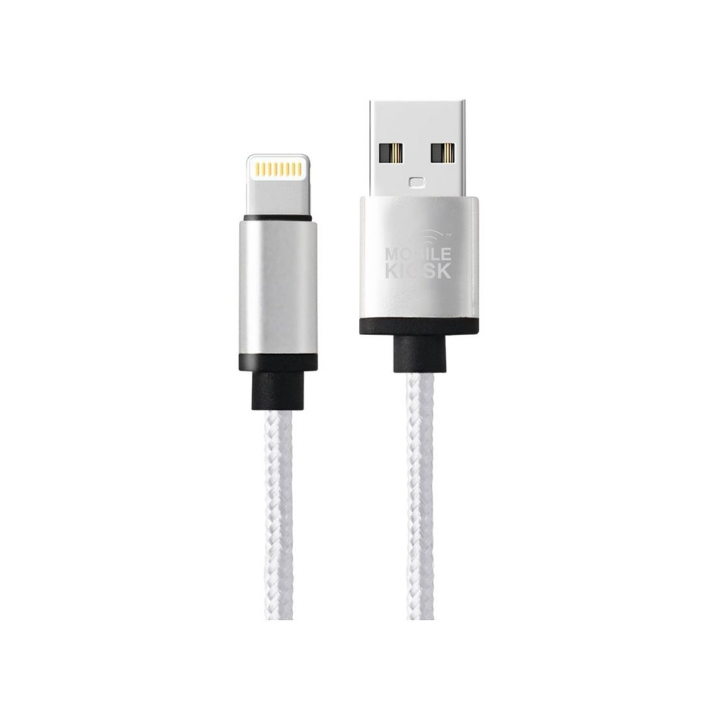 MOBILE KIOSK BRAIDED 2A USB LIGHTNING CABLE FOR IPHONE