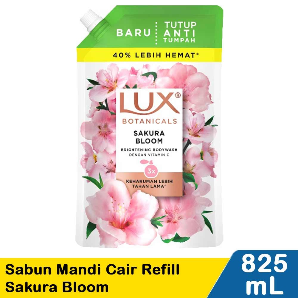 LUX SABUN MANDI CAIR REFILL SAKURA BLOOM 825mL