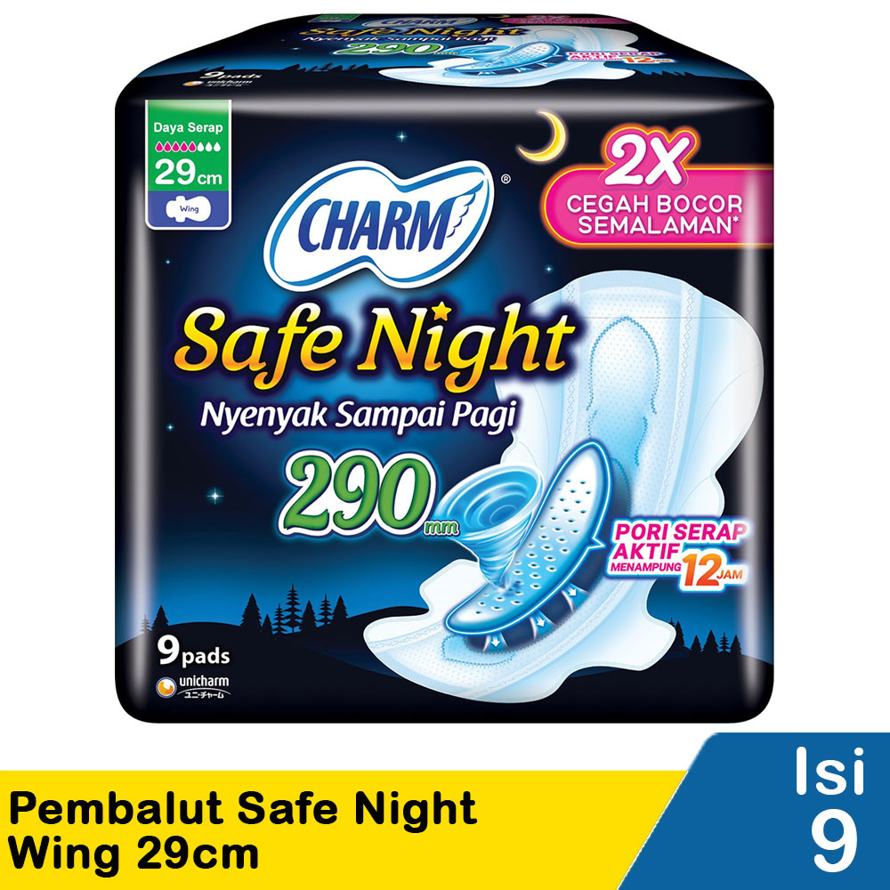 CHARM PEMBALUT SAFE NIGHT 10/9'S WING 29cm