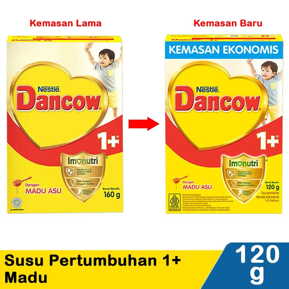 DANCOW 1+ SUSU BUBUK PERTUMBUHAN MADU 120g