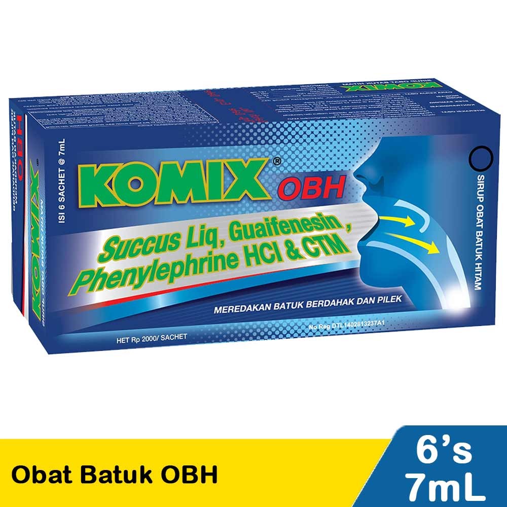 KOMIX OBAT BATUK OBH  6x7mL