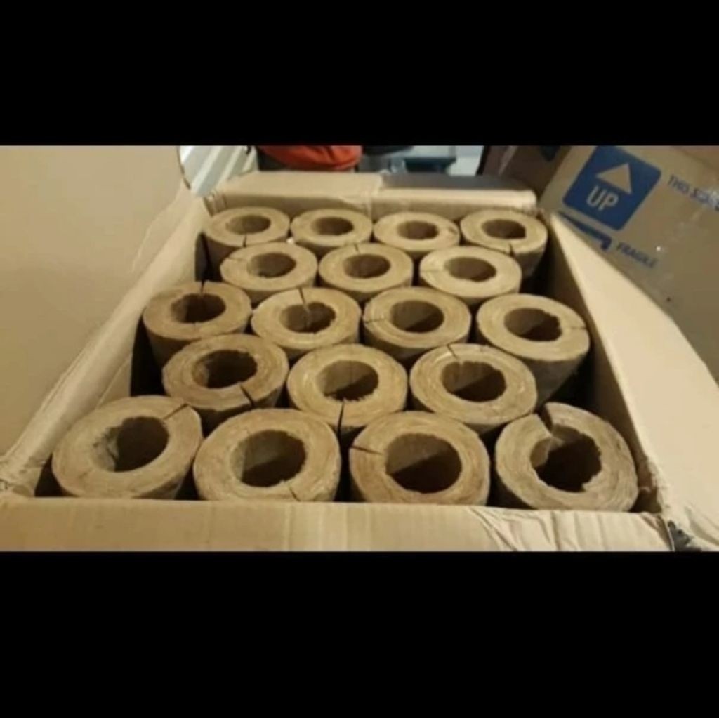 Pipa Rockwool Batangan / Rockwool Pipe Insulation 4 inch